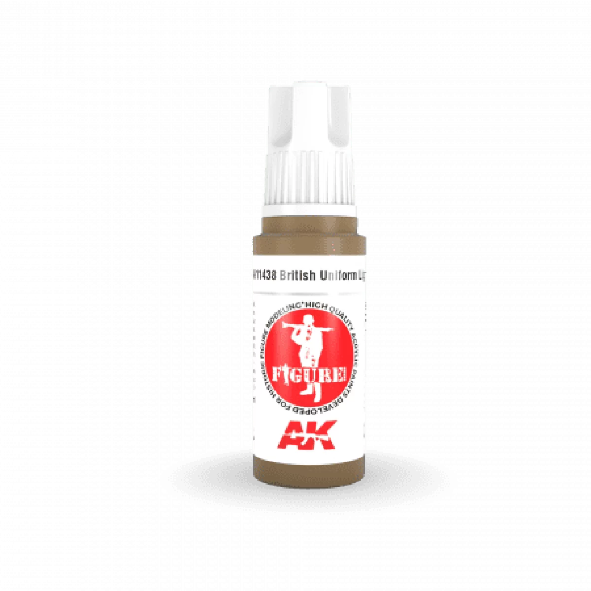 AK Interactive: 3 Gen Figures Acrylics - British Uniform Lights 17ml