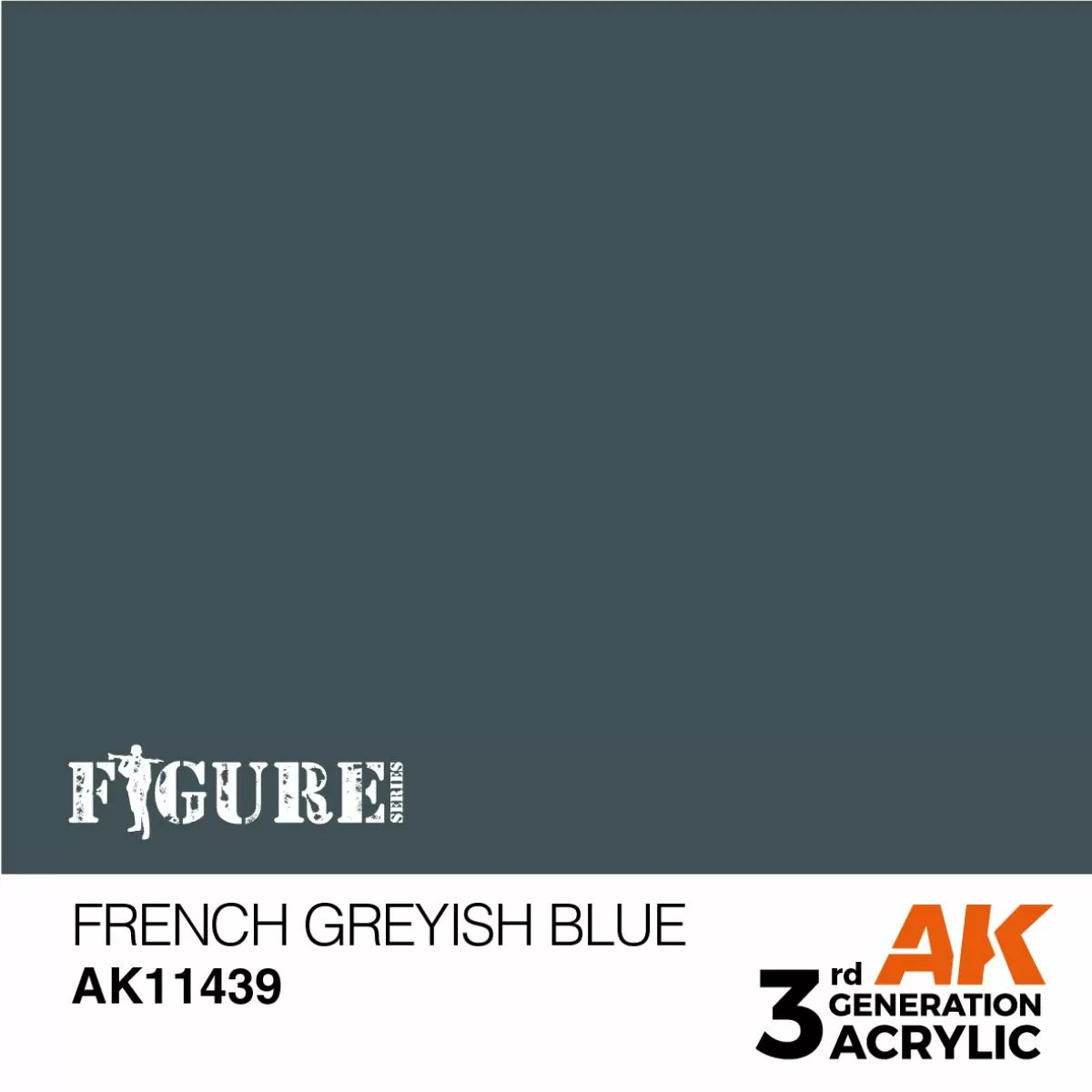 AK Interactive: 3 Gen Figures Acrylics - French Greyish Blue 17ml