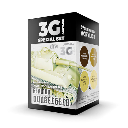 AK Interactive: 3 Gen Acrylics - Modulation German Dunkelgelb 17ml