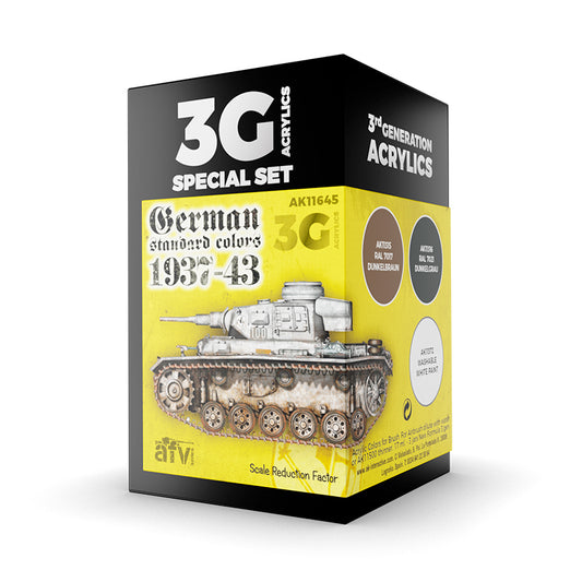 AK Interactive: 3 Gen Acrylics - German Standard 37-44 Combo