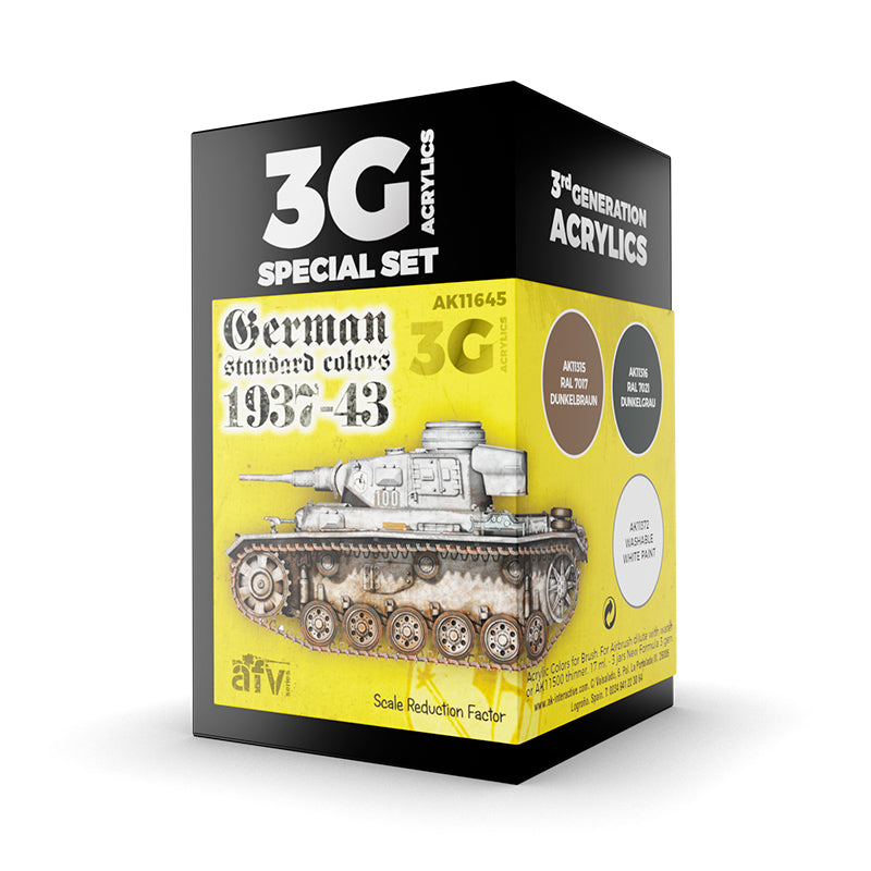 AK Interactive: 3 Gen Acrylics - German Standard 37-44 Combo