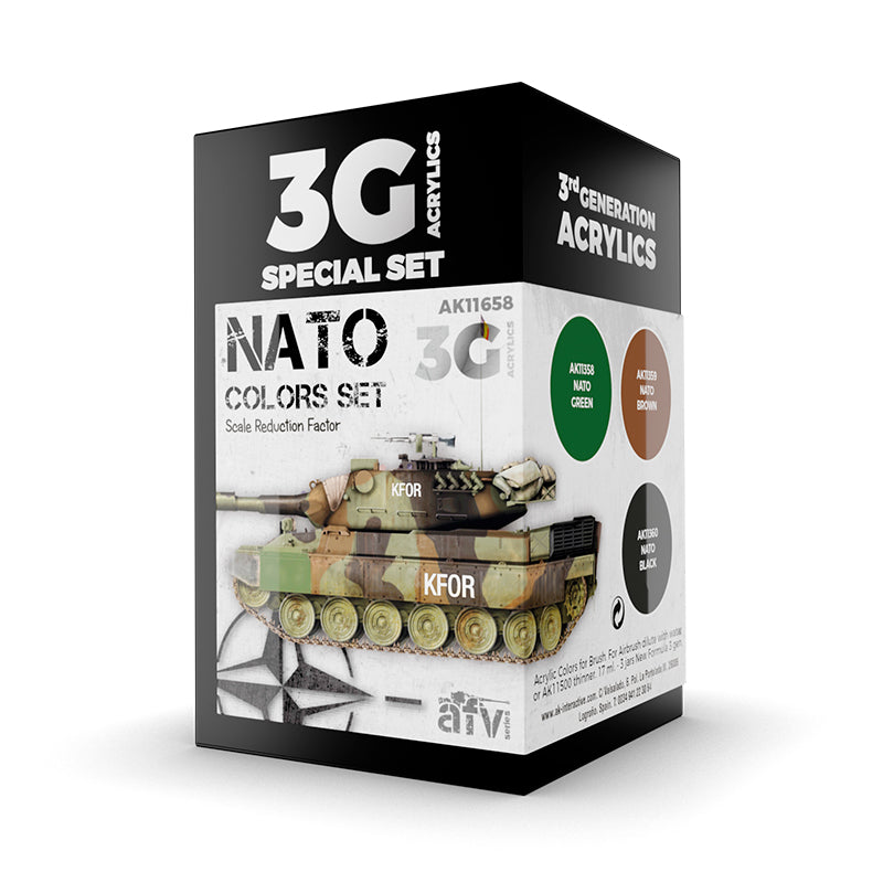 AK Interactive: 3 Gen Acrylics - Nato Colors