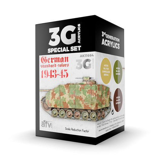 AK Interactive: 3 Gen Acrylics - German Standard 44-45 Combo