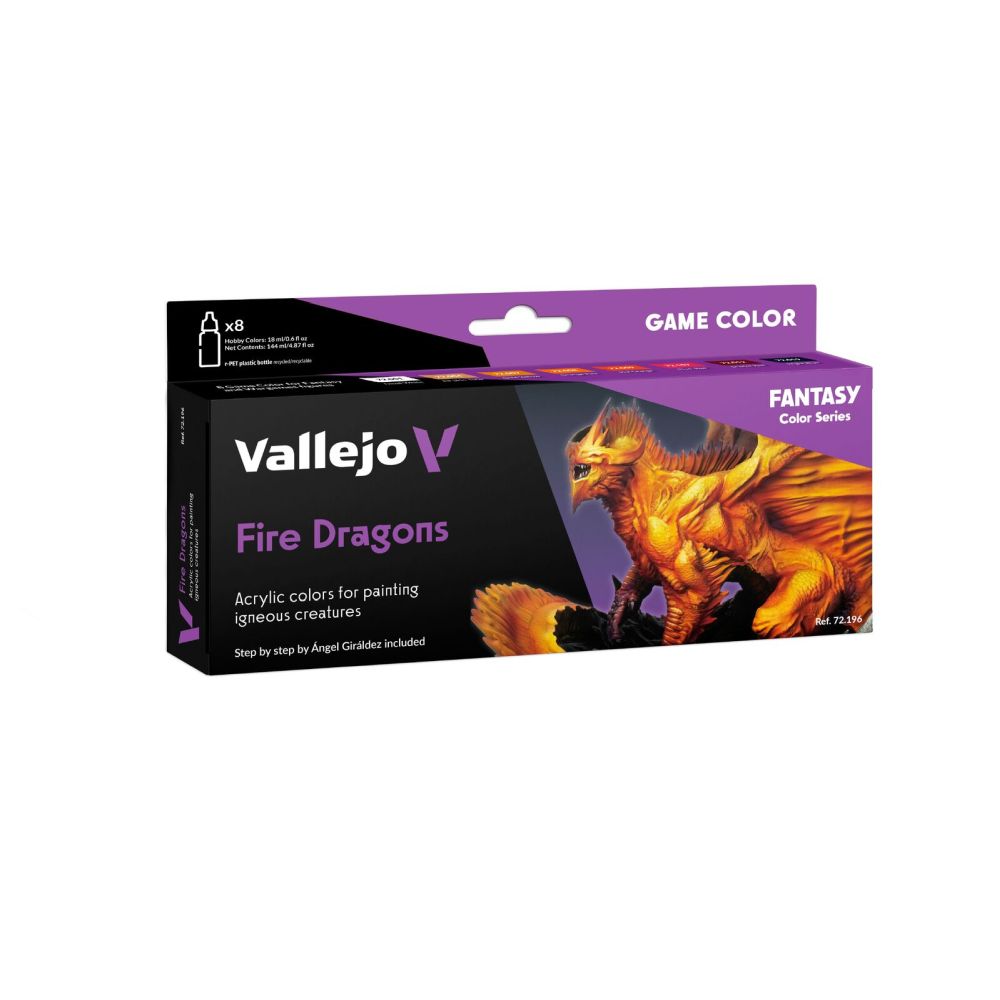 Vallejo: Fire Dragons 8 Colour Set