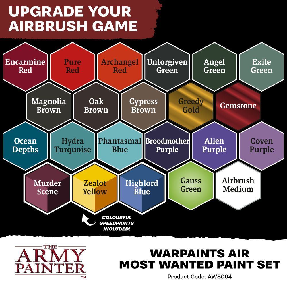 Army Painter: Warpaints Air - Most Wanted Paint Set
