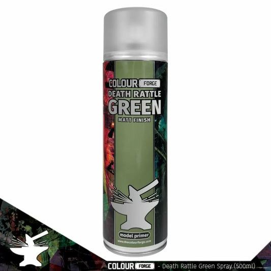 Colour Forge - Aerosol Spray Primer - Death Rattle Green 500ml - Warhaus