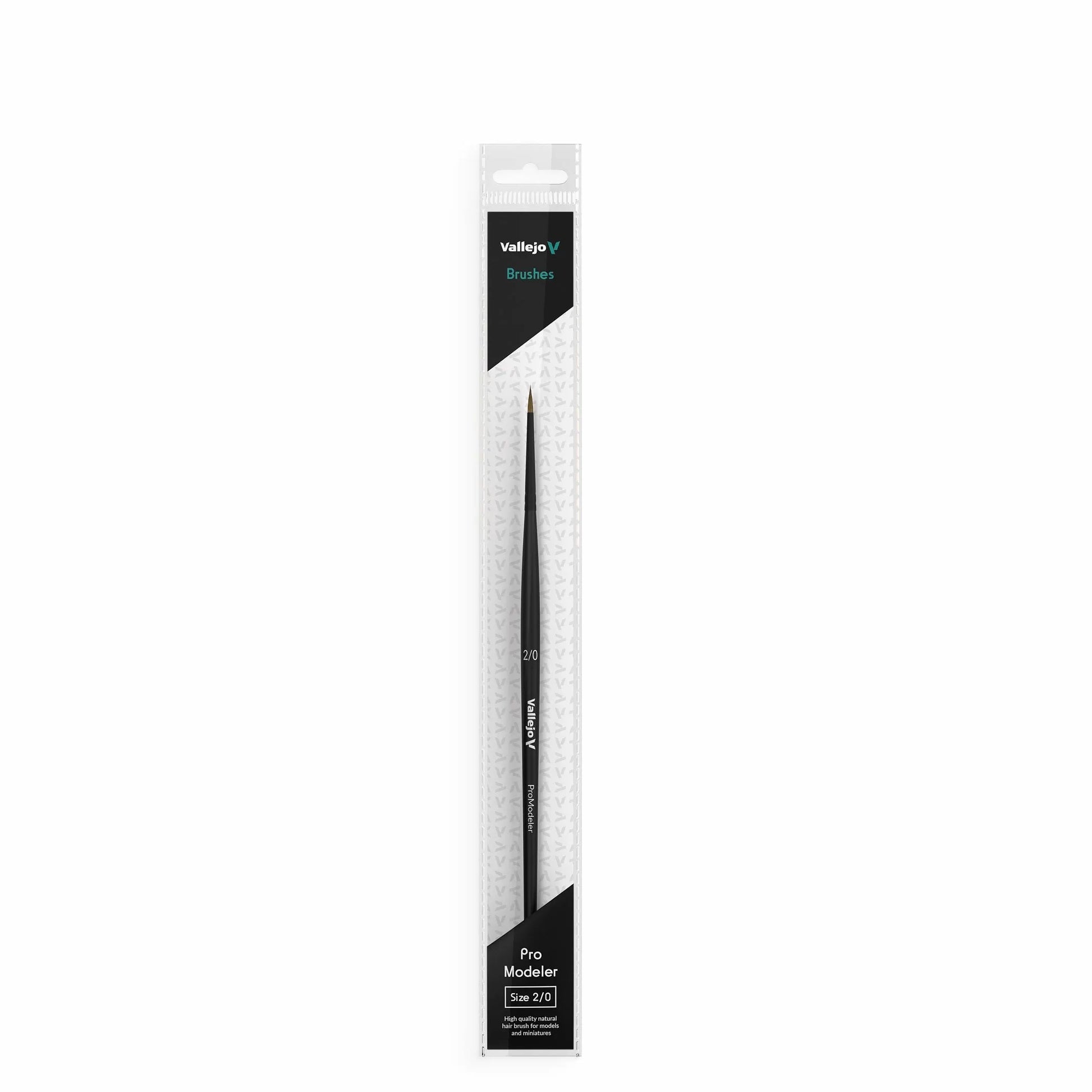 Vallejo Brushes - Pro Modeler - Natural Hair Round Brush No. 2/0 - Warhaus