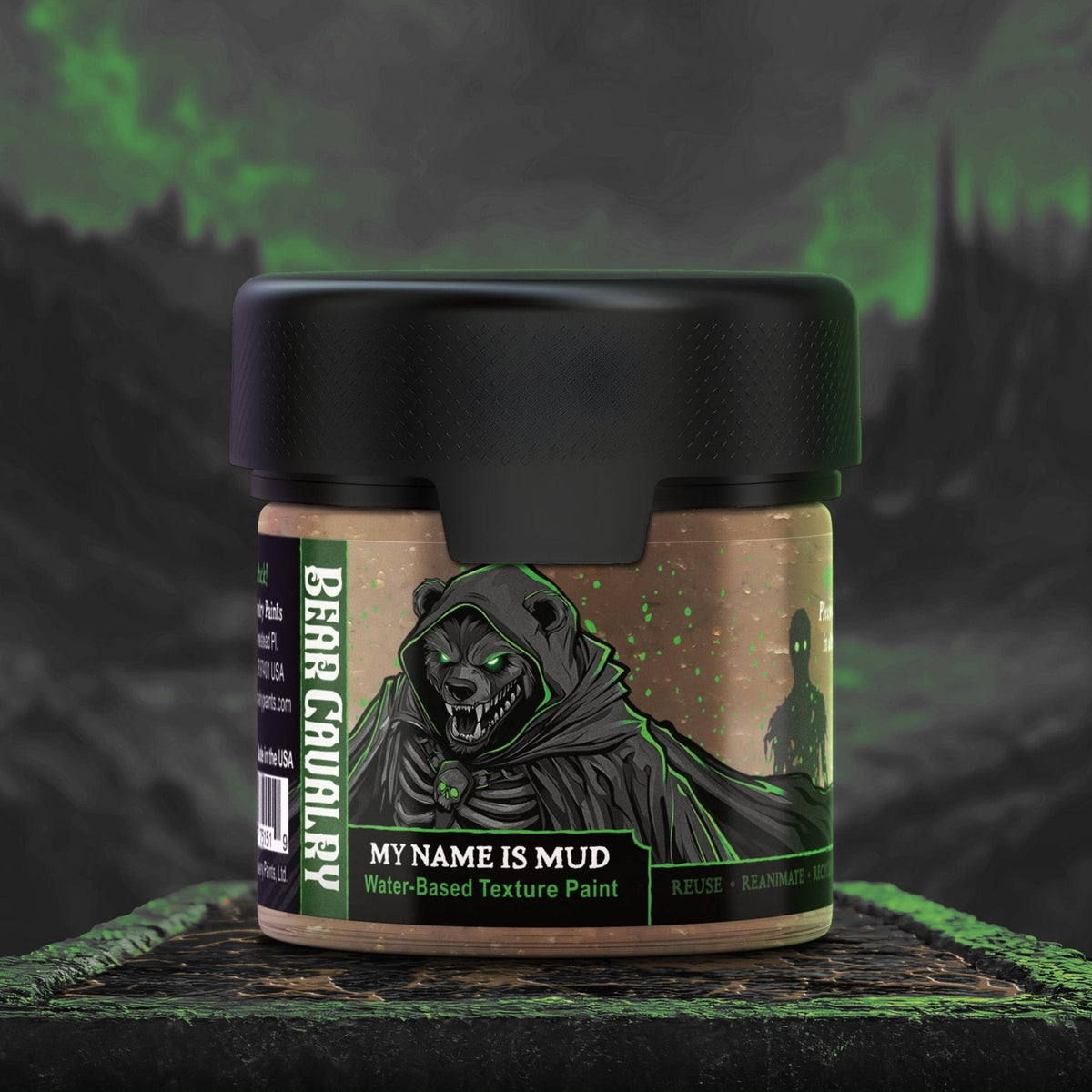 Bear Cavalry Paints My Name Is Mud 2oz official jar render