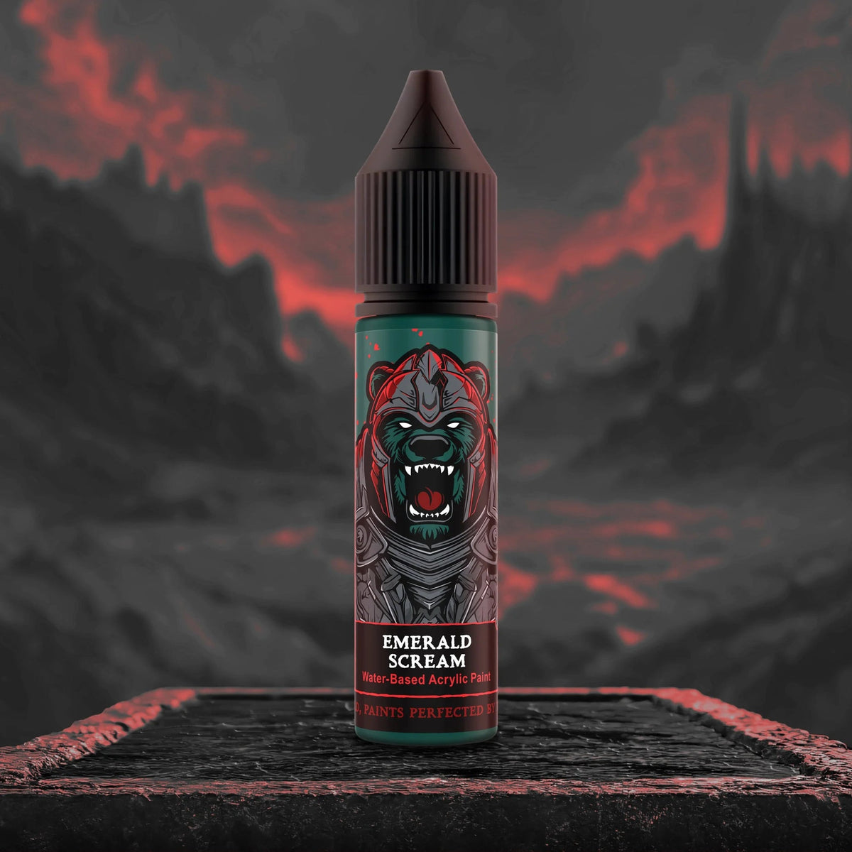 Bear Cavalry Paints Emerald Scream 20ml bottle
