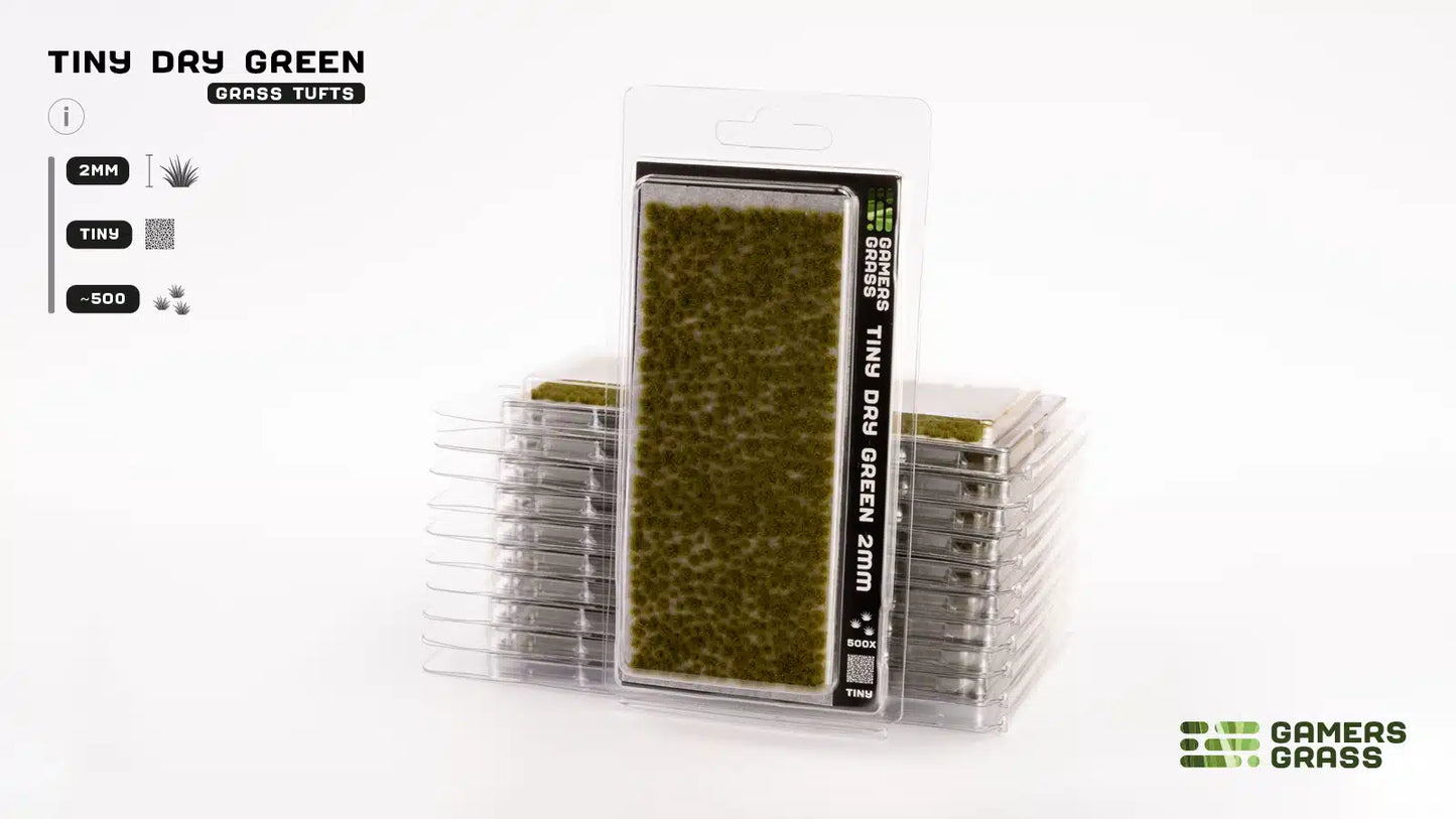 Gamers Grass: Tiny Tufts Dry Green (2mm) - Warhaus