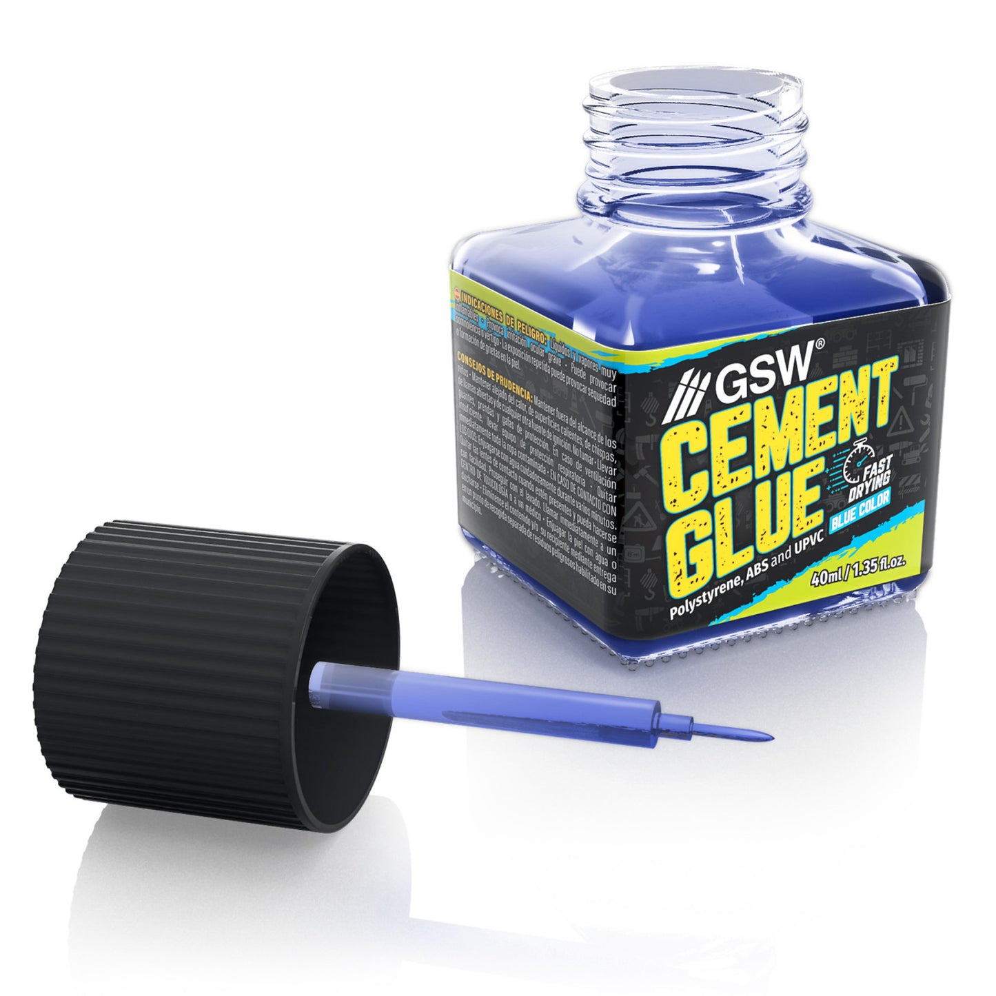 Green Stuff World: Blue Cement Glue for Plastics 40ml