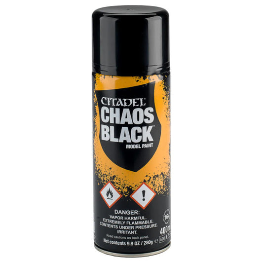 Citadel Spray Paint: Chaos Black - Warhaus