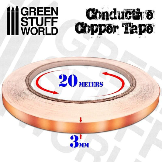 Green Stuff World: Conductive Copper Tape - 3mm x 20metres - Warhaus