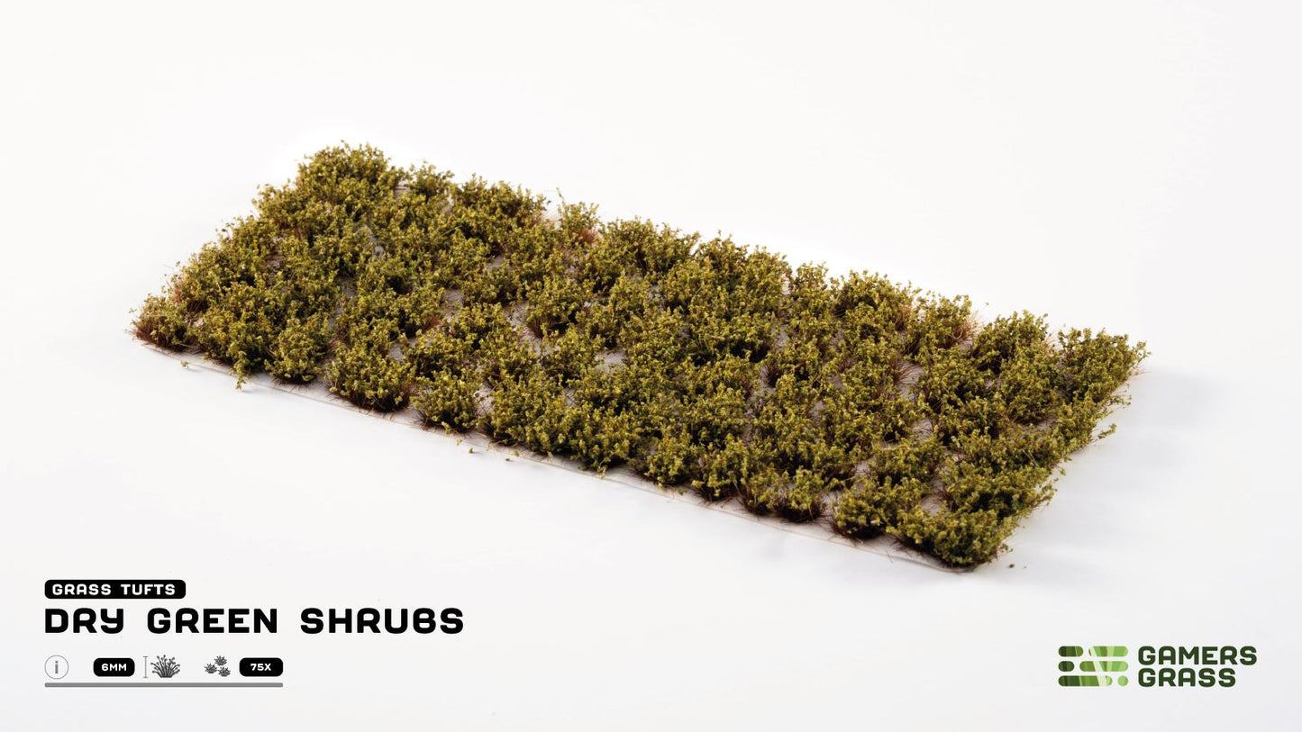 Gamer's Grass: Dry Green Shrubs