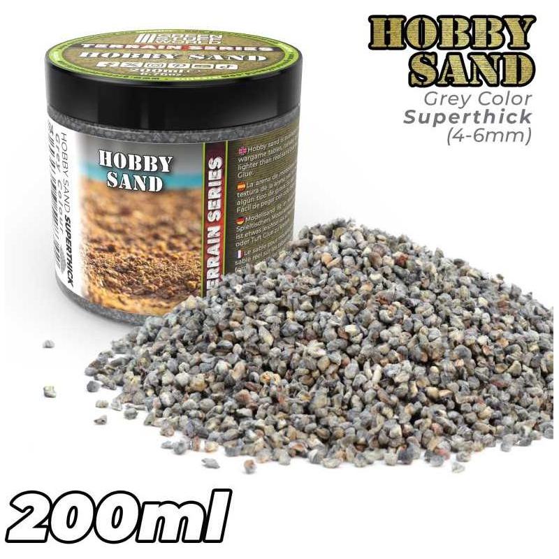 Green Stuff World: Extra Thick Hobby Sand - Dark Grey 200ml
