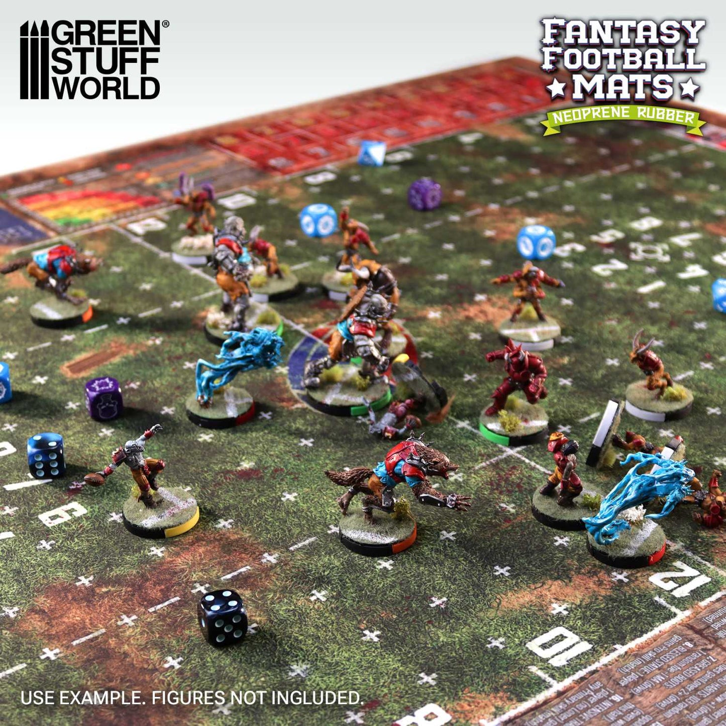 Green Stuff World: Fantasy Football Neoprene Mat - Bloodgrass Pitch