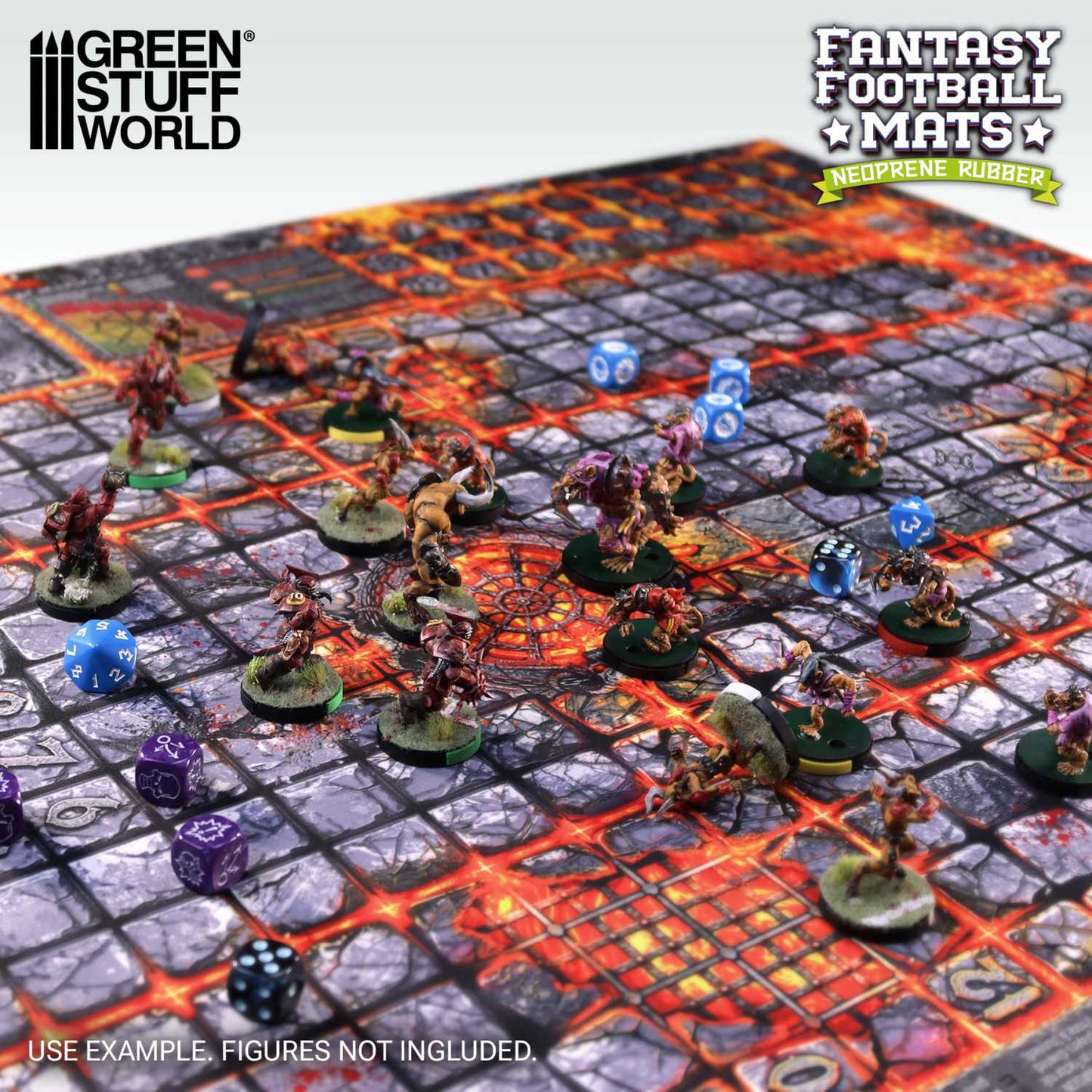 Green Stuff World: Fantasy Football Neoprene Mat - Hellcore Pitch