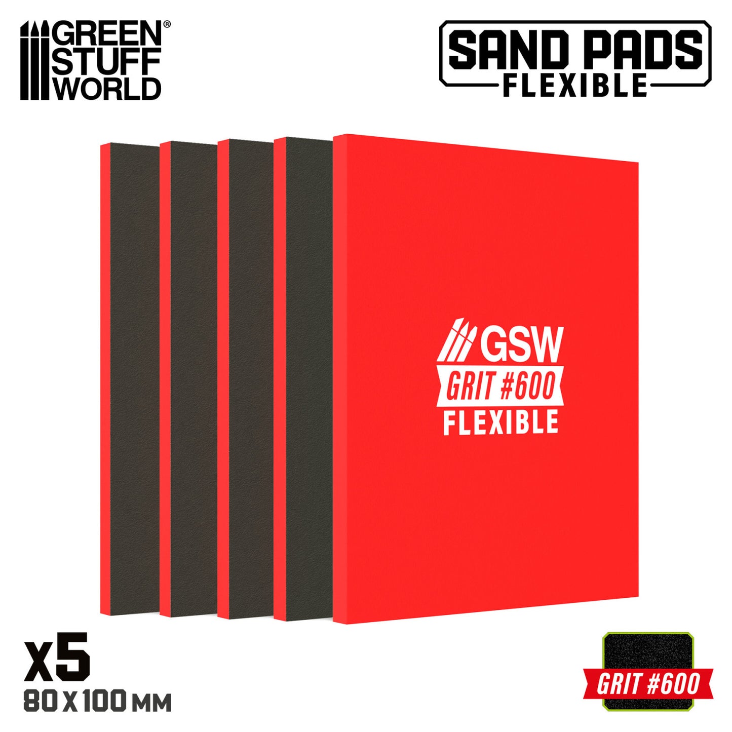Green Stuff World: Flexible Sanding Pads 600 grit