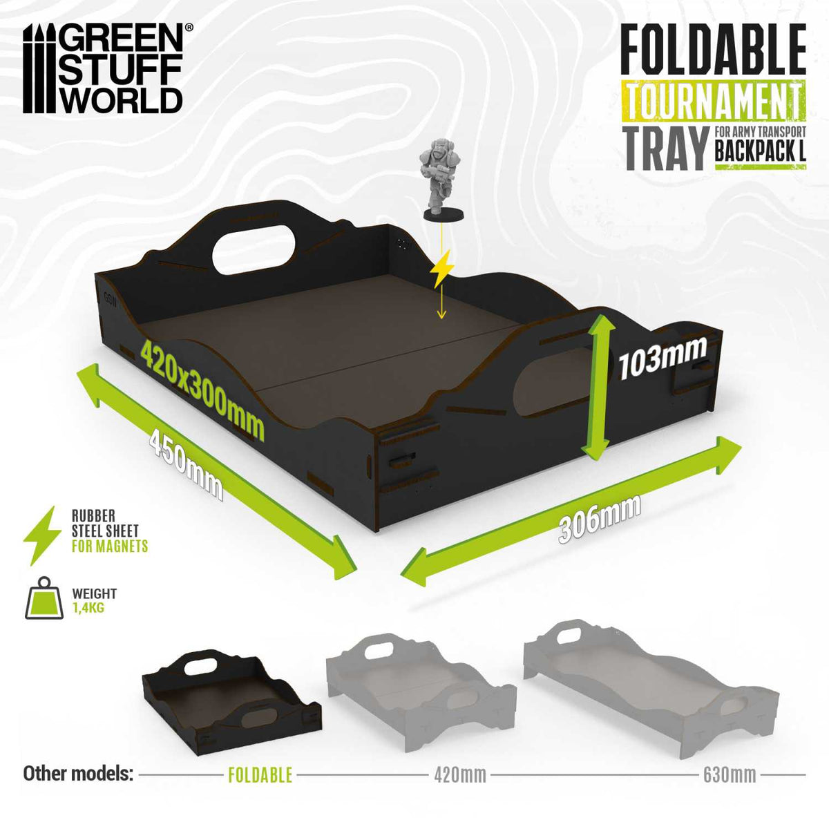 Green Stuff World: Foldable tournament tray for Army Transport Backpack