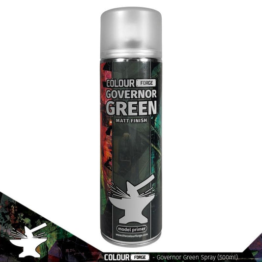 Colour Forge: Aerosol Spray Primer - Governor Green 500ml - Warhaus