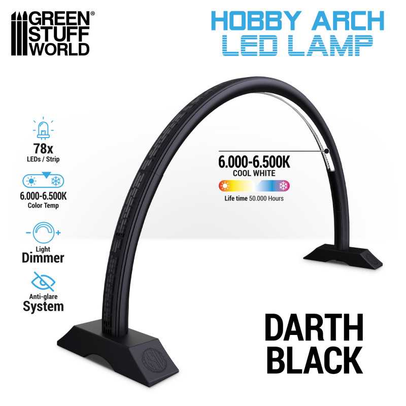 Green Stuff World: Hobby Arch LED Lamp - Darth Black