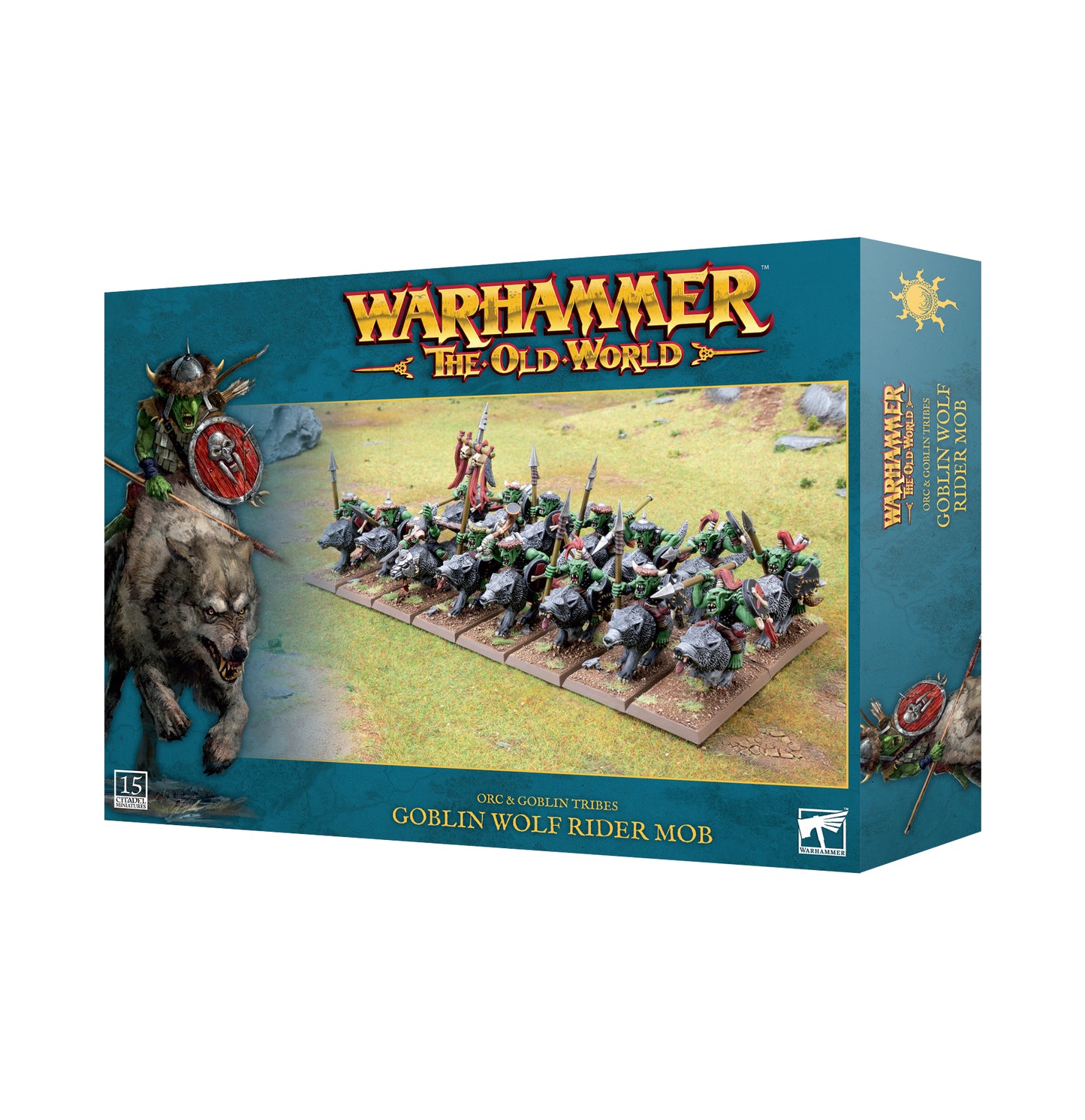 Orc & Goblin Tribes: Goblin Wolf Rider Mob - Warhaus