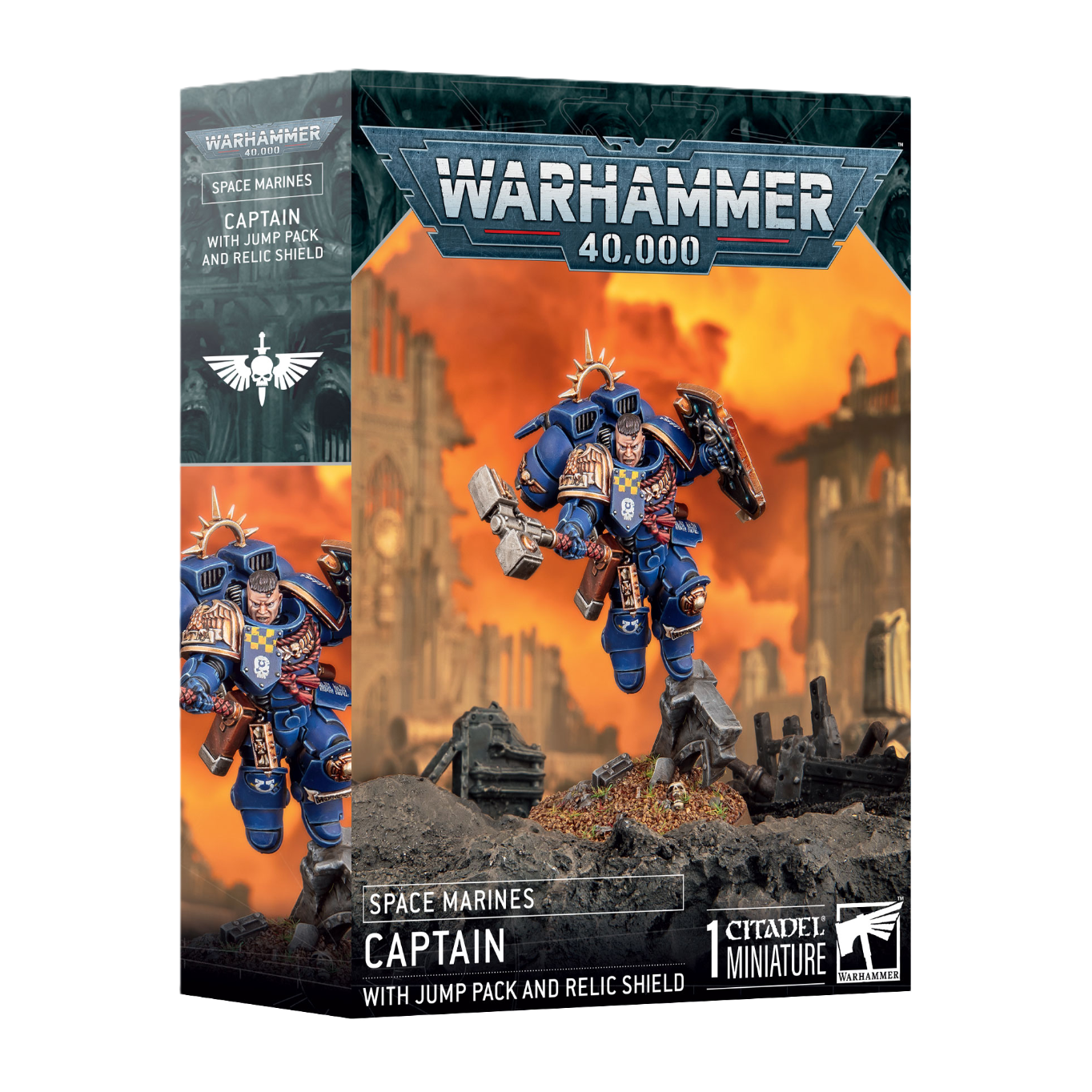 Space Marines: Captain With Jump Pack & Relic Shield