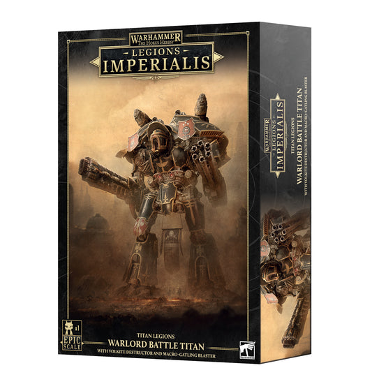 Legions Imperialis: Warlord Battle Titan with Volkite Destructor & Macro Gatling Blaster
