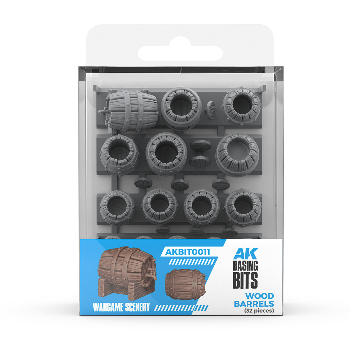 AK: Basing Bits - Wood Barrels (32 Pieces)