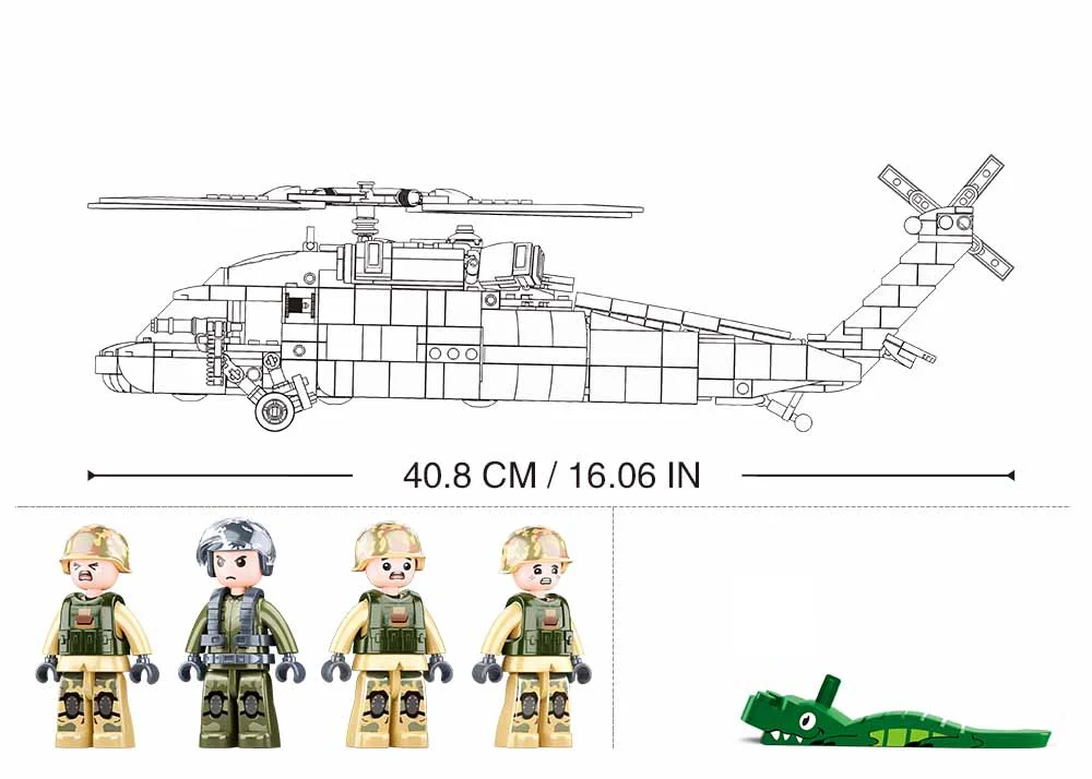 Sluban: Helicopter Black Hawk