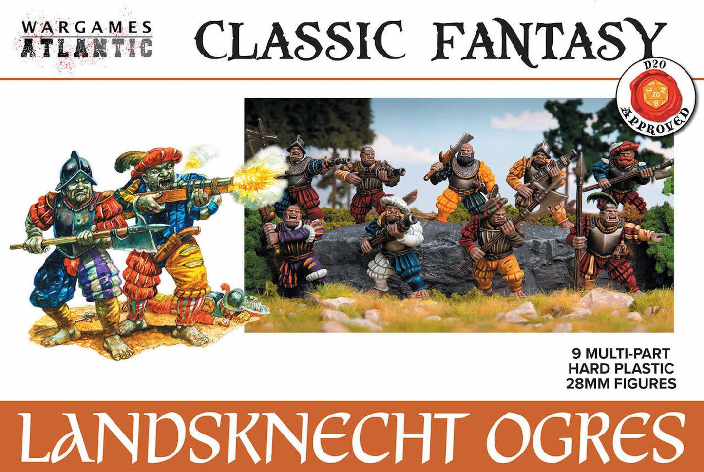 Wargames Atlantic: Classic Fantasy - Landsknecht Ogres - Warhaus