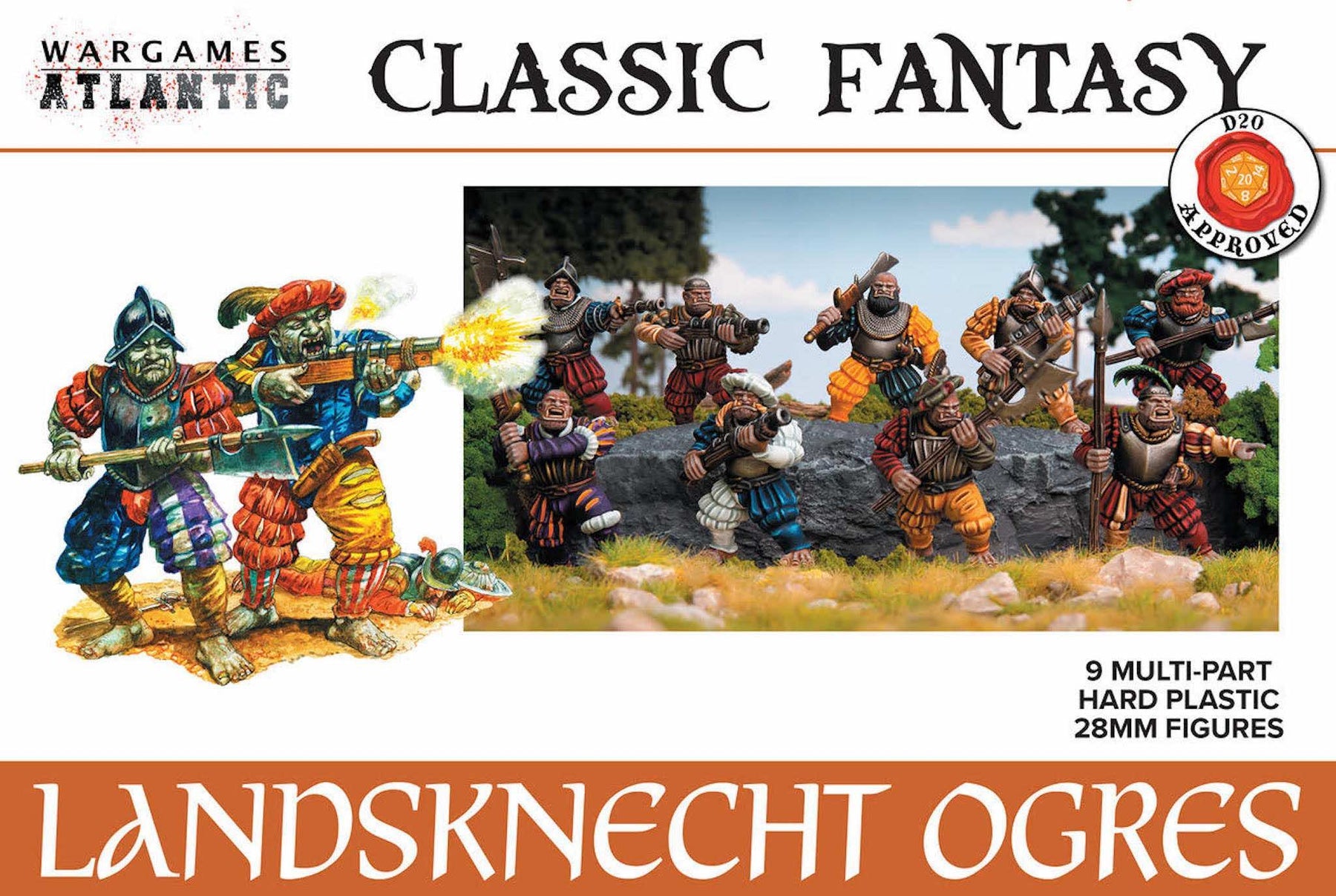 Wargames Atlantic: Classic Fantasy - Landsknecht Ogres - Warhaus