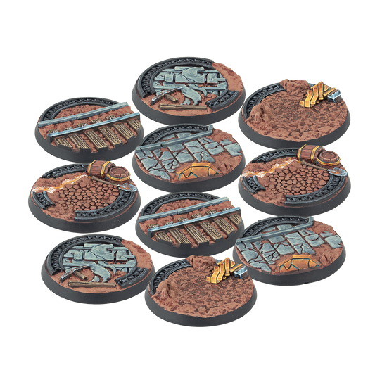 Warcrow: Bases - 30mm Mounthaven Scenery Bases, Alpha Series