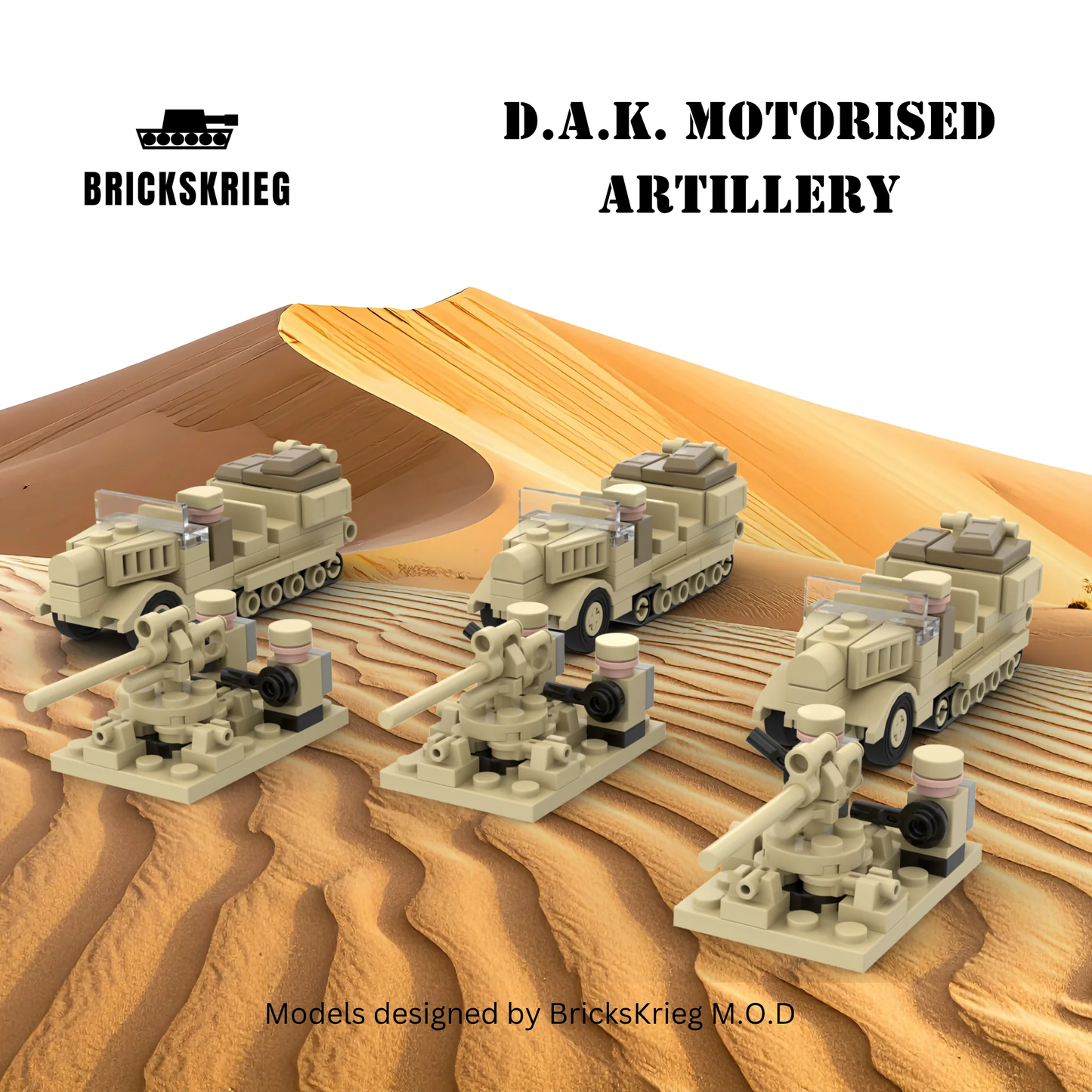 Brickskrieg: German DAK Motorised Artillery