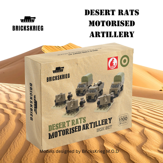 Brickskrieg: British Desert Rats Motorised Artillery