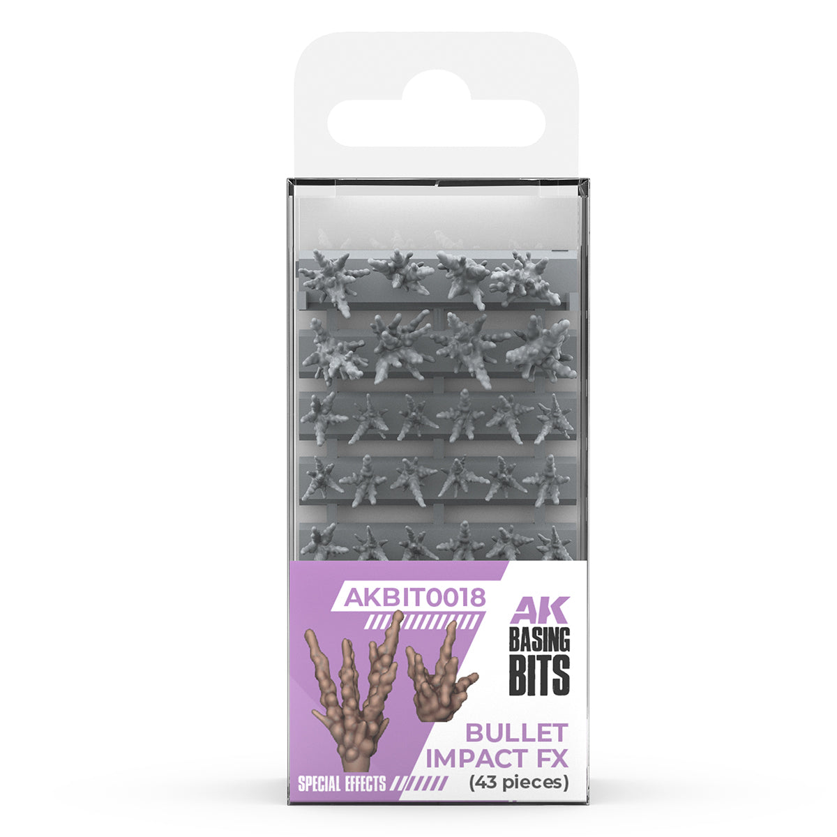 AK: Basing Bits - Bullet Impact Fx (43 Pieces)