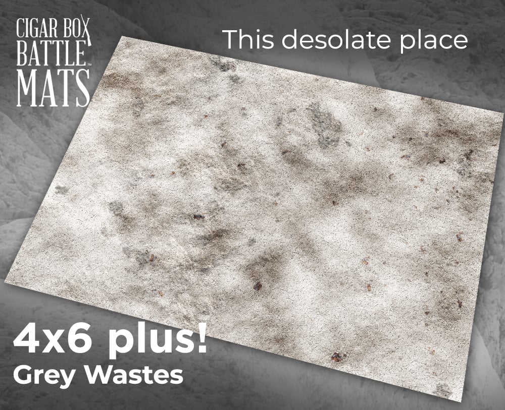 Cigar Box Battlemat: The Grey Wastes 6x4 Battlemat