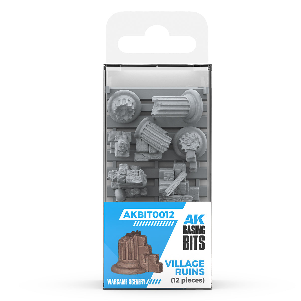 AK: Basing Bits - Village Ruins (12 Pieces)