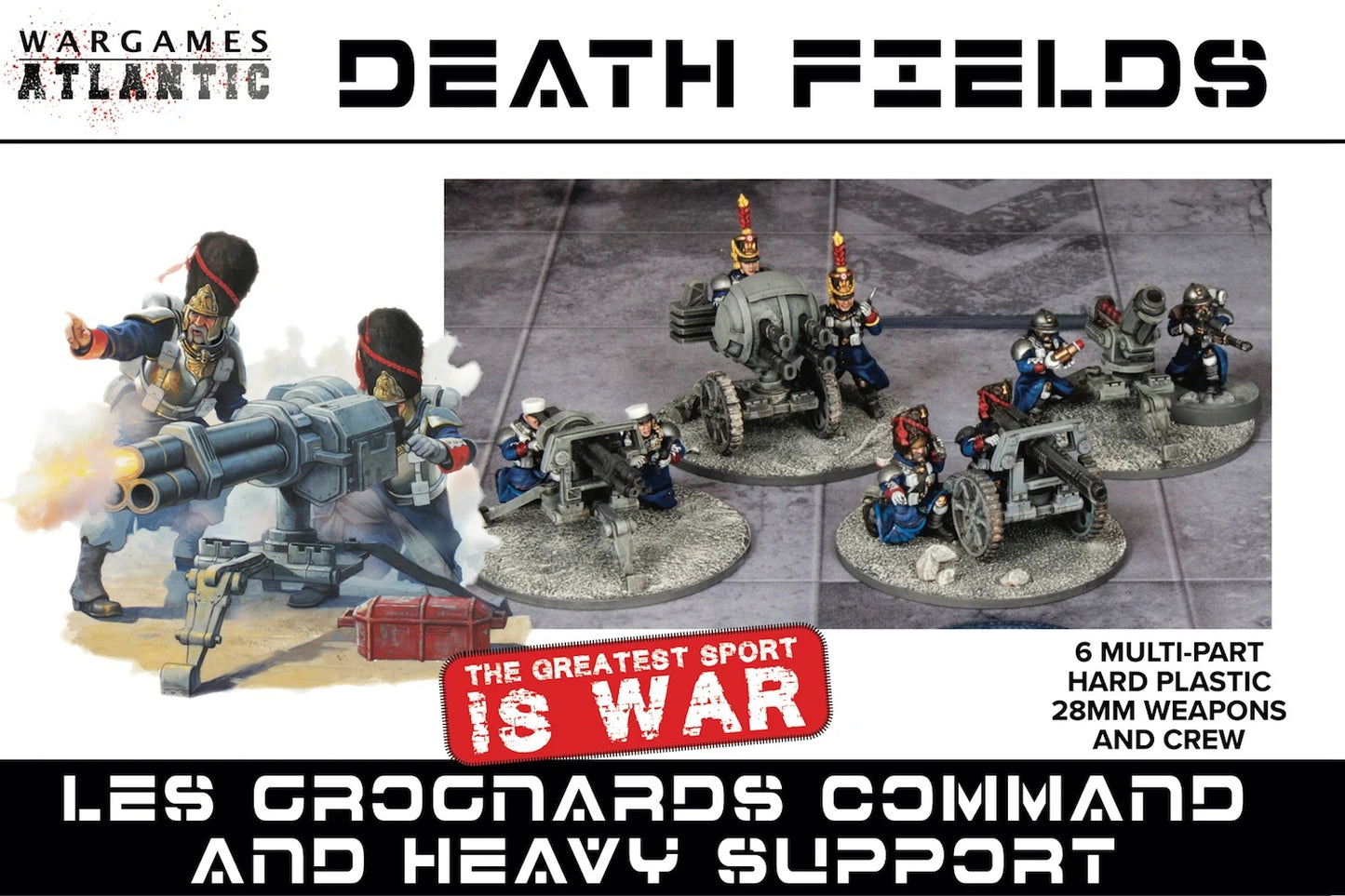 Wargames Atlantic: Death Fields - Les Grognards Command and Heavy Support - Warhaus