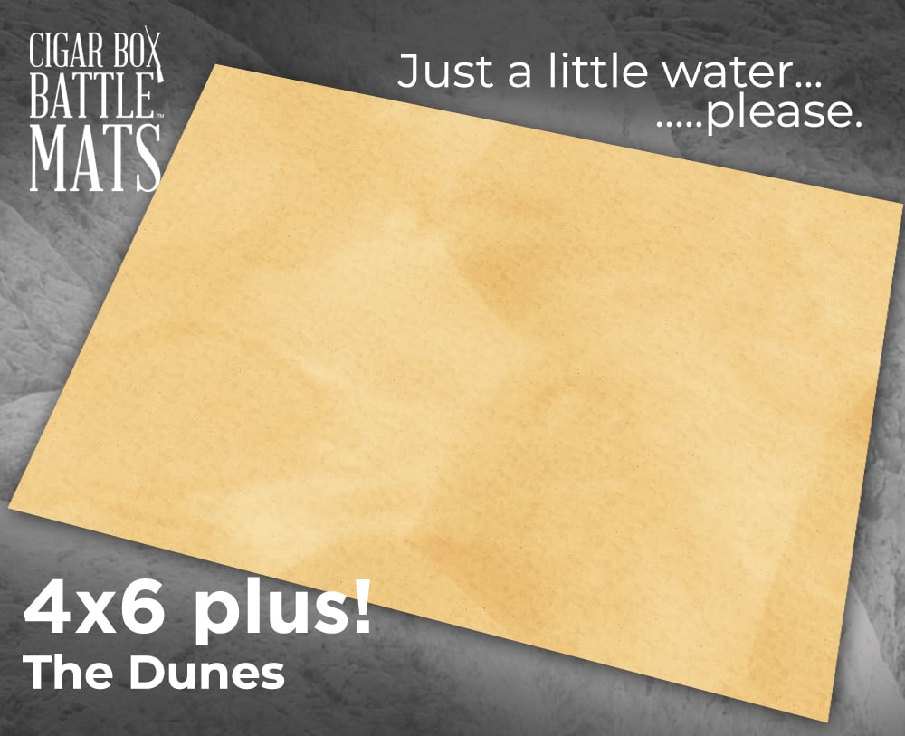 Cigar Box Battlemat: The Dunes 6x4 Battlemat