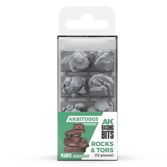 AK: Basing Bits - Rocks & Tors (12 Pieces)