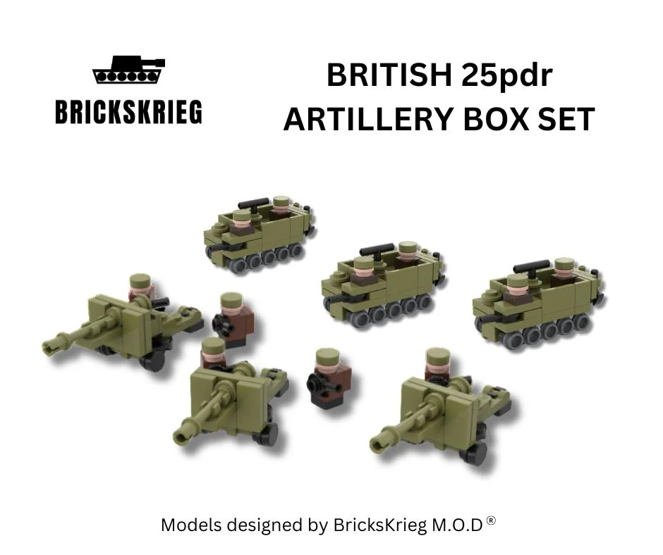 Brickskrieg: British 25pdr Artillery Box Set