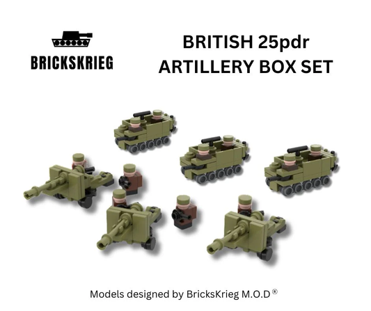 Brickskrieg: British 25pdr Artillery Box Set