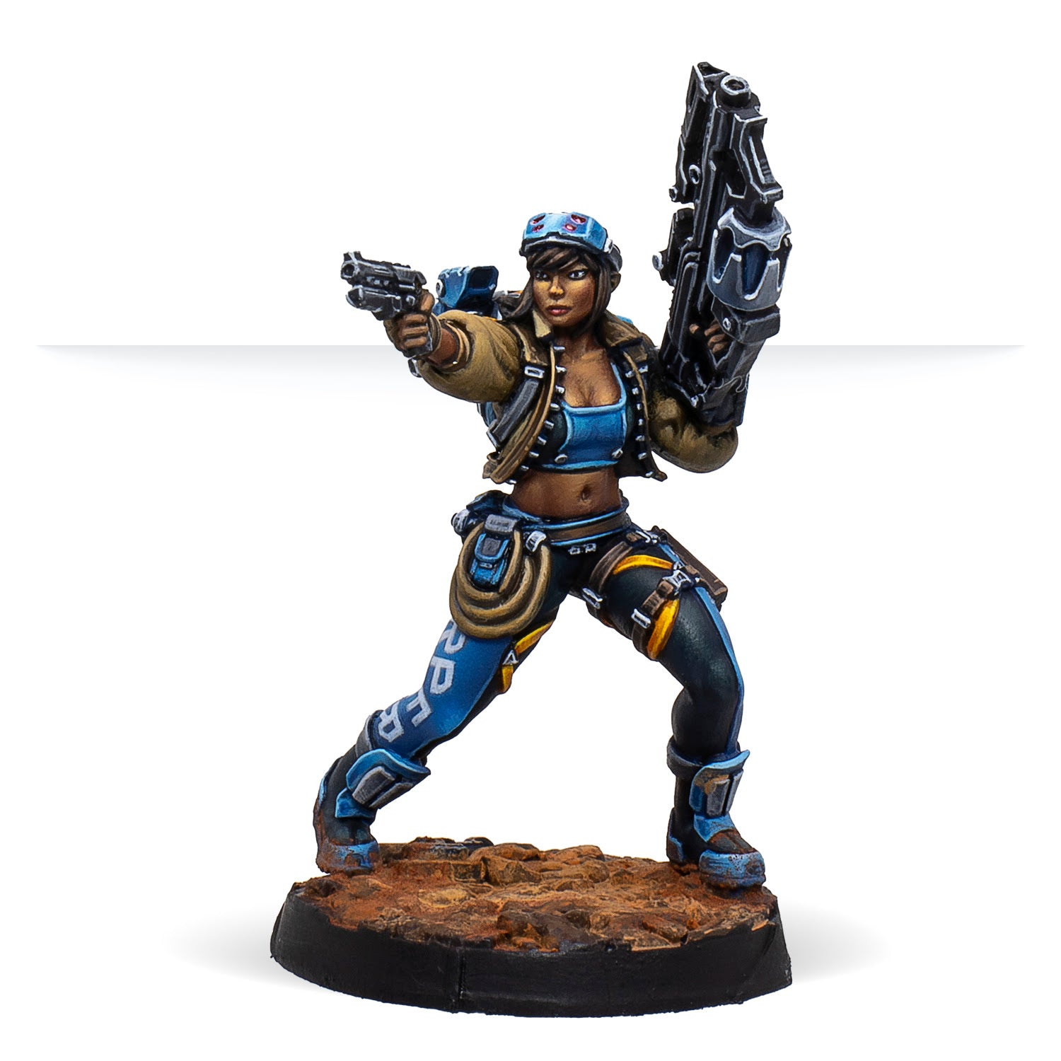 Infinity: PanOceania - Dr. Priya Harper, Archeo-raider (Plasma Carbine)