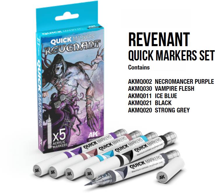 AK-Interactive: 3Gen - Revenant Quick Markers Set
