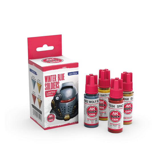 AK Interactive: Quick Gen Paints - Winter Blue Soldiers