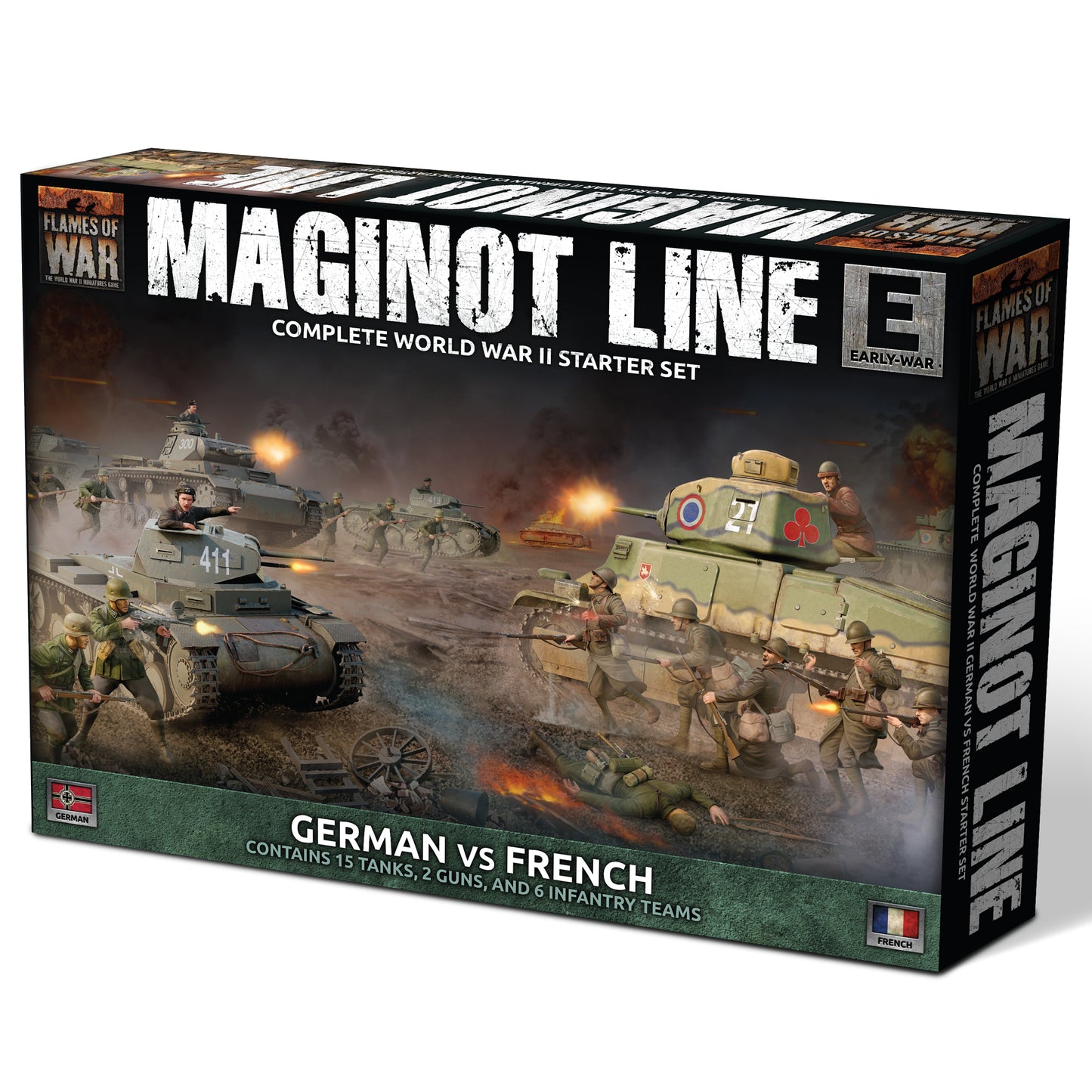 Flames of War: Early War - Maginot Line - German vs French Starter Set (Plastic) - Warhaus