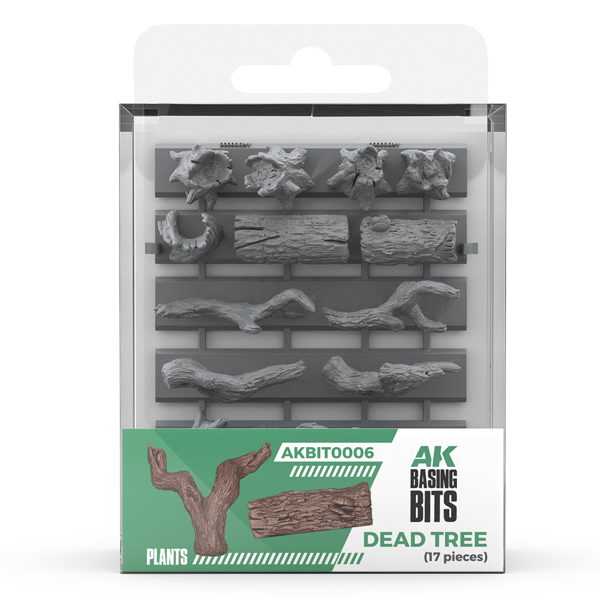 AK: Basing Bits - Dead Tree Basing (17 Pieces)