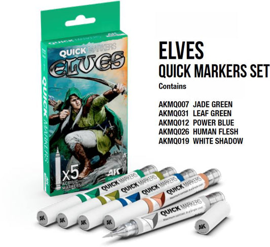 AK-Interactive: 3Gen - Elves Quick Markers Set