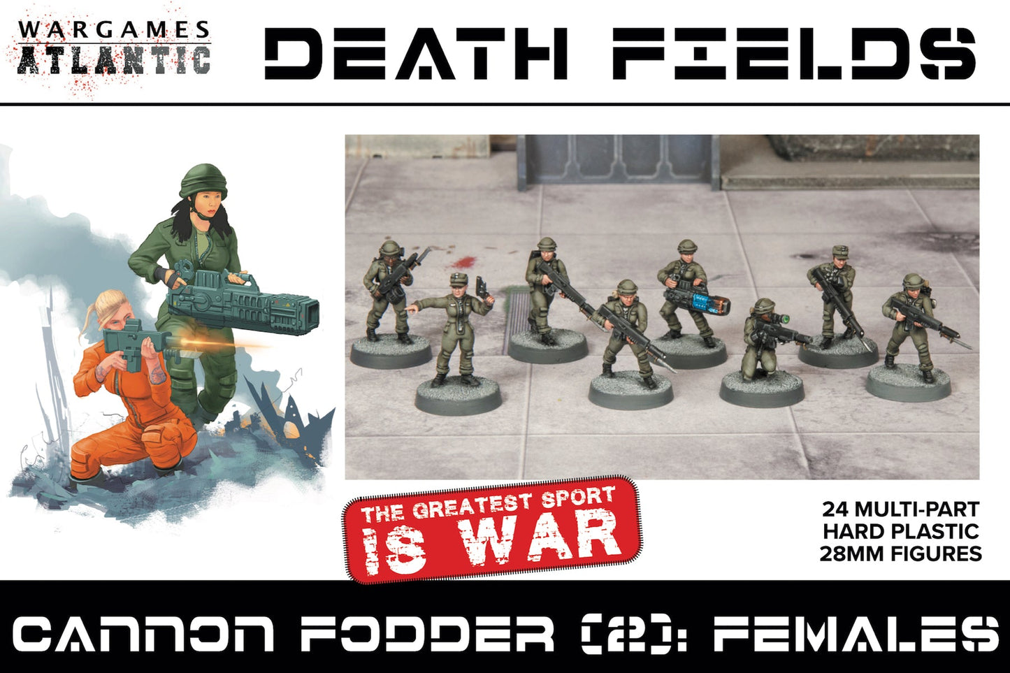 Wargames Atlantic: Death Fields - Cannon Fodder 2 - Females